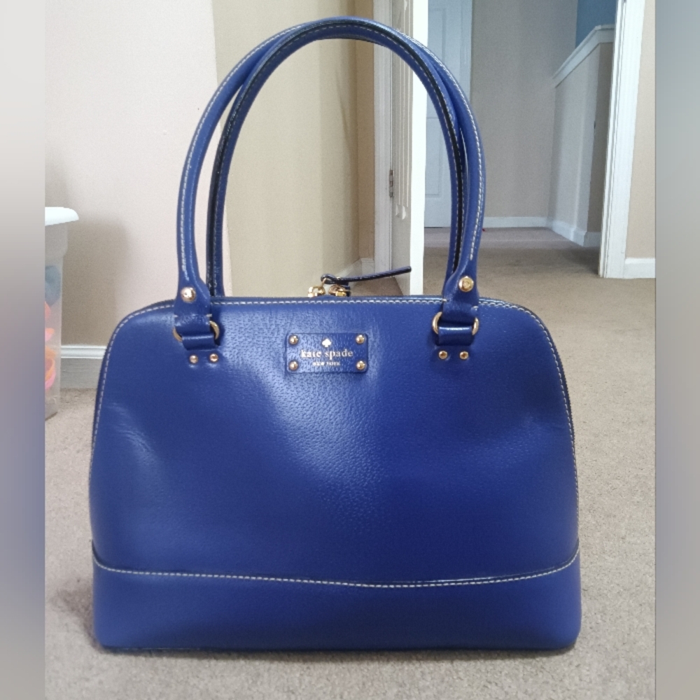 Kate Spade Blue Leather Handbag